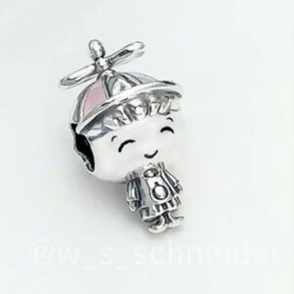 Pandora Kids Silver and Pink Toy Charm - Picture 2 of 4